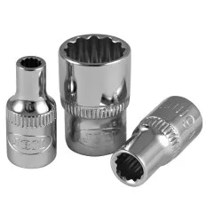 1/4" 12-point XZN small socket 13mm, chrome-plated