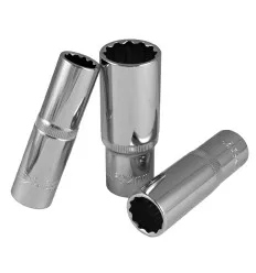Douille 1/2" de 75mm chromée 12 pans XZN 19mm