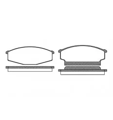 Plaquettes de frein avant pour Nissan Patrol GR 2.8 TD