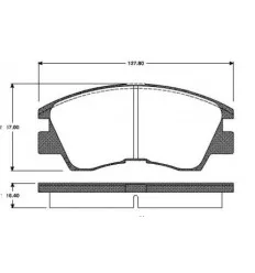 Front brake pads Mitsubishi Pajero - Montero - L200