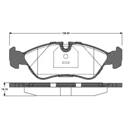 Front brake pads Astra F Calibra A KAdett E Vectra A - B