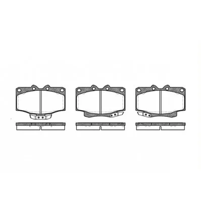 Plaquette de frein Plaquettes de frein avant pour Toyota Land Cruiser