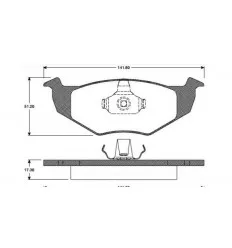 Plaquettes de frein avant pour Seat Volkswagen