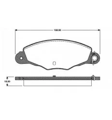JEU DE PLAQUETTES DE FREIN AVANT Peugeot 406 - 605 pour Citroën XM - XANTIA