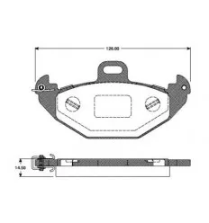 JEU DE PLAQUETTES DE FREIN arrière pour Renault Laguna 2.2 TD