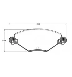 FRONT BRAKE PAD SET CITROEN C5