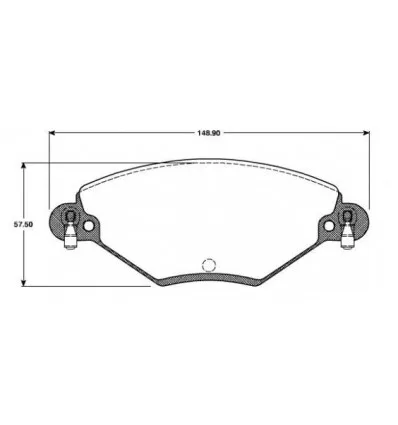 FRONT BRAKE PAD SET CITROEN C5