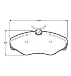 FRONT BRAKE PAD SET RENAULT ESPACE 3 - AVANTIME