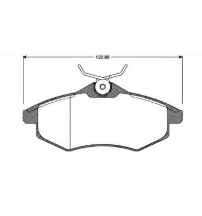 FRONT BRAKE PAD SET CITROEN C2 C3 1.1 - 1.4 HDI