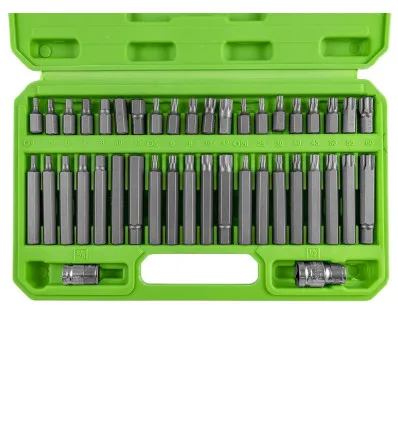 Coffret 42 embouts de vissage 6 pans Torx 12 et 6 pans