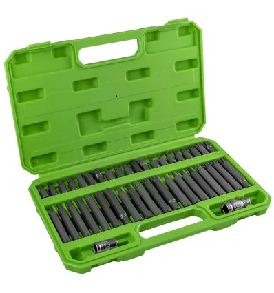 Coffret 42 embouts de vissage 6 pans Torx 12 et 6 pans