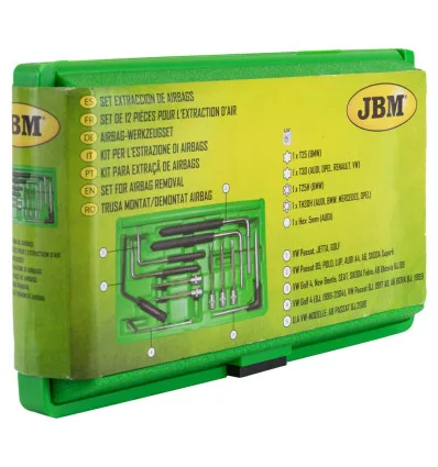 12-piece airbag extraction kit