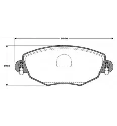 JEU DE PLAQUETTES DE FREIN arrière pour Ford MONDEO 3