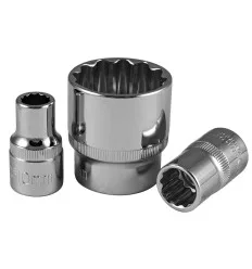Douille 1/2" 12 pans XZN chromée mini de 13mm