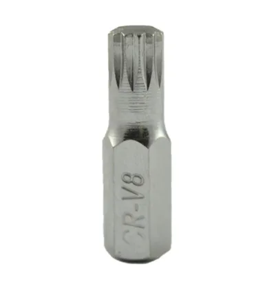 M8 pointe allen avec 12 pans XZN de 8mm chrome