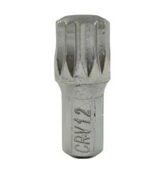 M8 pointe allen avec 12 pans XZN de12mm chrome