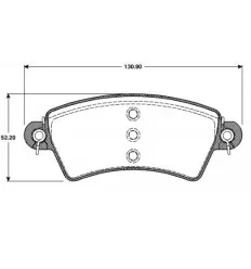 Jeu de plaquettes de frein avant pour Citroën Xsara Peugeot 206 - 306