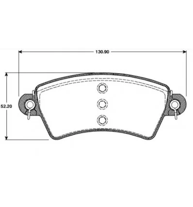 Jeu de plaquettes de frein avant pour Citroën Xsara Peugeot 206 - 306