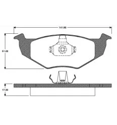 Jeu de plaquettes de frein avant pour Volkswagen Lupo Polo Seat Arosa Ibiza