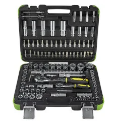 Coffret de douilles chromées 108 pièces 6 pans