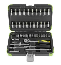 Coffret de douilles de 46 pièces 6 pans
