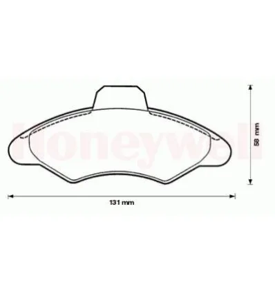 Front brake pad set Ford Escort - Orion