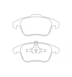 Jeu de plaquettes de frein Avant pour Citroën C4 Picasso DS4
