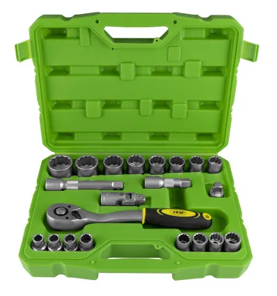 Kit utensili da 21 pezzi con prese da 1/2"