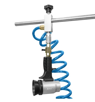 Tire inflator with 2 air guns