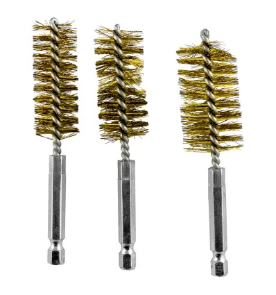 Kit di 3 spazzole di pulizia in ottone (ref.53650)