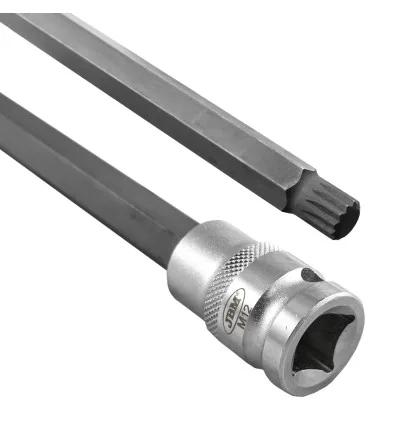 Manico avvitatore extralong 12 lati - 800mm 1/2” 12mm ø
