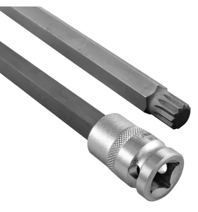 Extra-long 12-point screwdriver socket - 800mm 1/2” 14mm ø