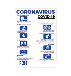 Affiche d'information – précautions pour covid-19