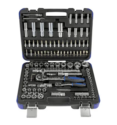Coffret de douilles 108 pièces 6 pans - chrome