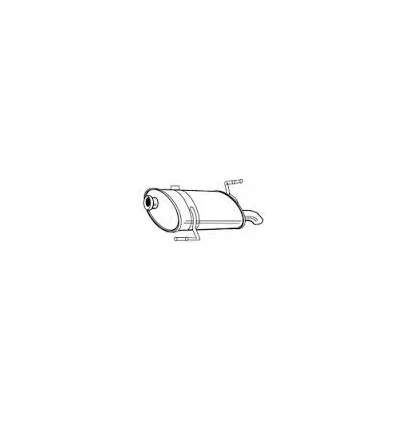 Rear exhaust silencer Peugeot 206 SW and Break 1.6 - 2.0 HDI