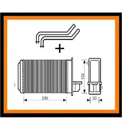 Peugeot 205 309 heating radiator