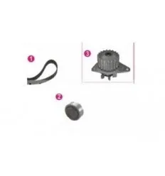 Kit distribution et Pompe à eau pour Peugeot 106 205 306 309 Partner Citroën Ax Zx Xsara Berlingo 1.4 T.U