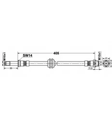 Flexible de frein avant pour BMW Série 3 Z4