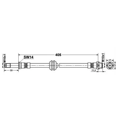 Flexible de frein avant pour BMW Série 3 Z4