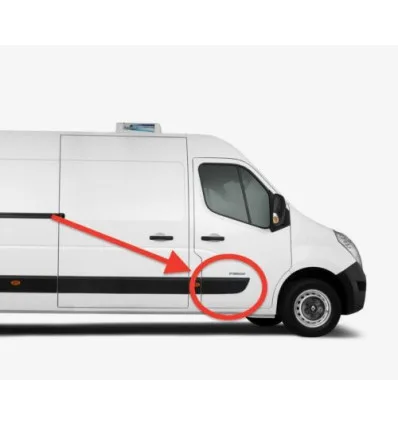 Baguette de protection latérale avant droit pour Nissan Opel Renault