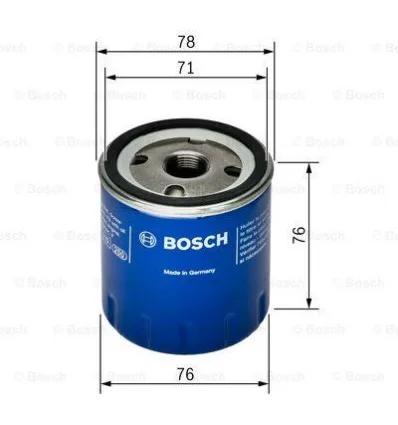 Filtre à huile F 026 407 078 Bosch pour Ford Fiesta Focus Galaxy Mondeo Mazda Volvo C30 S60 V50 V60