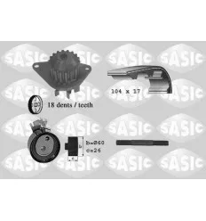 Kit de distribution avec pompe à eau Sasic 3900003 pour Citroën Fiat Peugeot