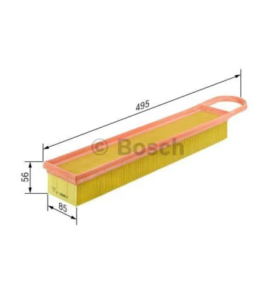 Filtre à air Bosch F 026 400 050 pour Citroën Ds Mini Peugeot