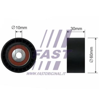 Puleggia di rinvio/trasmissione cinghia di distribuzione compatibile con Ford Peugeot Citroën Mazda Volvo Suzuki Toyota Fiat Min