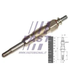 Bougie de préchauffage compatible pour Fiat Citroën Peugeot Renault santana Iveco Renault Trucks