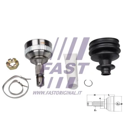 Driveshaft joint set compatible with Citroën Peugeot
