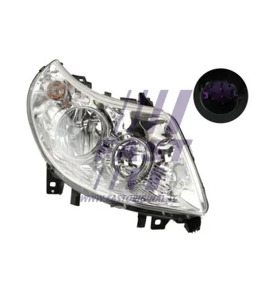 Headlight compatible with Fiat Peugeot Citroën