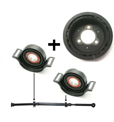 2 Paliers arbre de transmission bague damper d equilibrage pour Renault Kangoo