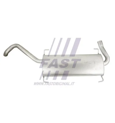 Rear silencer compatible with Citroën Peugeot Fiat