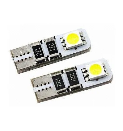 Lot de 2 ampoules veilleuse à LED w5w